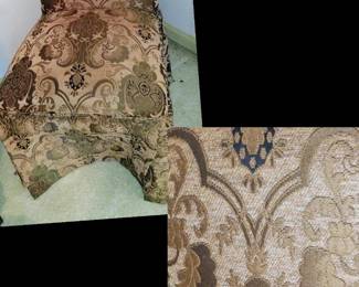 Beautiful chairs with luxurious upholstery located upstairs