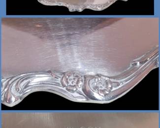American Rose by Wilcox International Silver Company serving plate