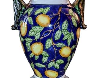 Beautiful Italian Metallica lemon tree vase