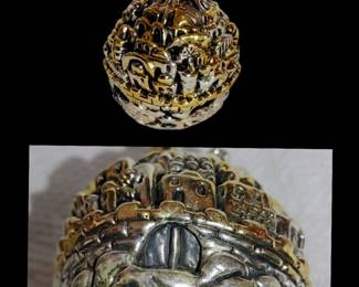 Sam Philipe Sterling Silver 925 Jerusalem 2000 Paperweight/Object