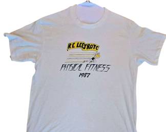R.E. Lee Rebels ROTC physical fitness t-shirt 1987