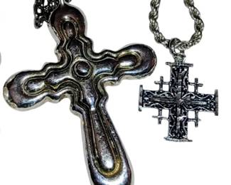 Sterling silver cross and more
