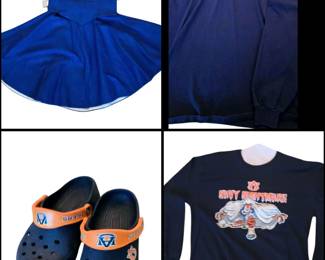 Auburn Tigers University crocks -cheer leader - t shirts