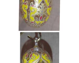 Hutschenreuther Germany Crystal Egg 1998 Christmas Ornament Annual Limited Ed.