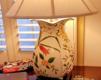 Beautiful pair of botanical lamps