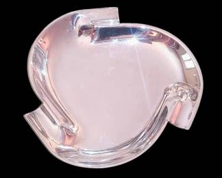 Hard to find  mid-century modern sterling plated footed dish