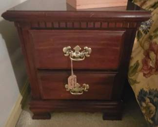 Chippendale mahogany nightstands upstairs