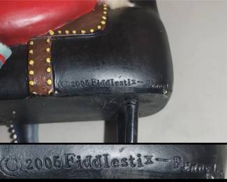 RARE 2005 Fiddlestix Penny Lane Santa Riding on A Cat on Wheels 