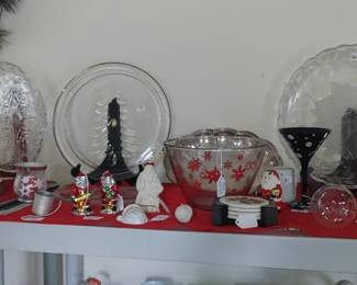 Christmas plates Decor mercury glass ornaments and more