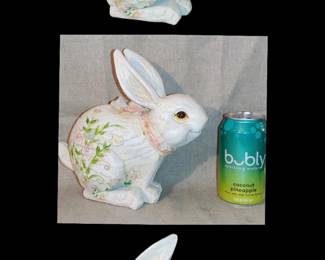 Elegant Floral bunny stature by Romans