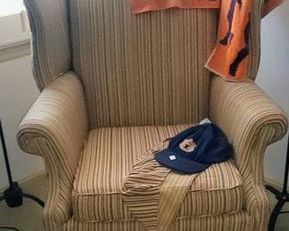 Beautiful striped Hickory armchair