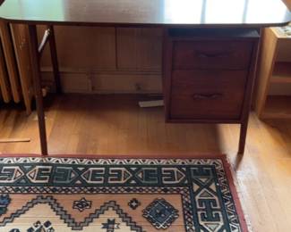 Mid-Century Modern Merton Gershun for American of Martinsville Walnut Desk 54 x 27 x 31