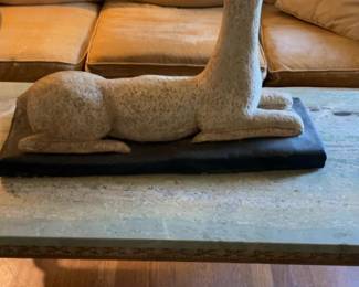  Charlotte Sorkine Noshpitz Reclining Deer Sculpture 