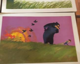 1965 Zoo, Where Are You? Complete 8-print Portfolio by Ezra Jack Keats.