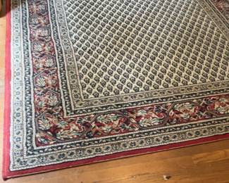 Traditional Persian Style Area Rug with Geometric Floral Pattern