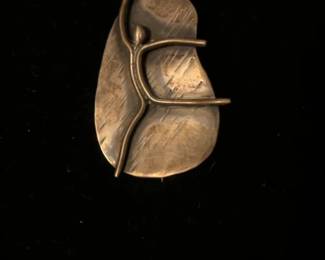 Modernist Sterling Silver Brooch