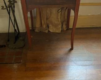 Vintage Wooden Sewing Machine Cabinet Side Table