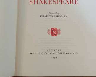 The Norton Facsimile: The First Folio of Shakespeare