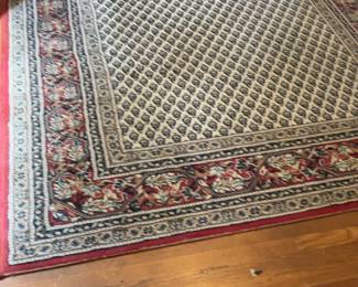 Traditional Persian Style Area Rug with Geometric Floral Pattern