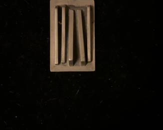 Modernist Silver Pendant Crafted by Rune Tennesmed in Sweden