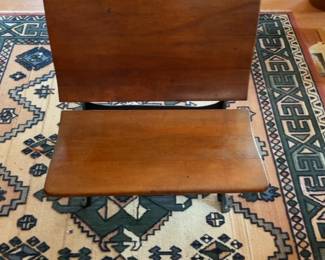 Vintage Solid Wood School Desk and Chair Set