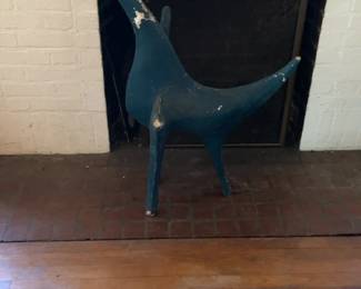 Charlotte Noshpitz, Modern Abstract Blue Bird Sculpture