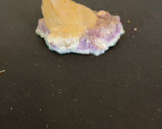Natural Amethyst and Citrine Crystal Cluster