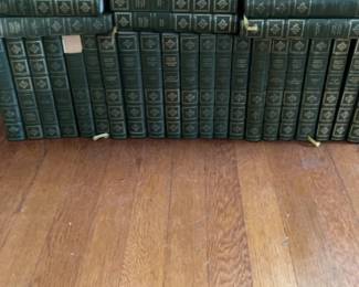 Complete Works of Charles Dickens Green Leatherette Hardcover Book Set