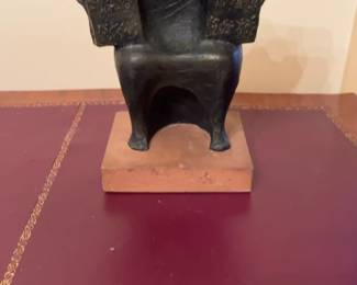 Vintage Modernist Guiseppe Macri Sculpture 1969 Moses Ten Commandments
