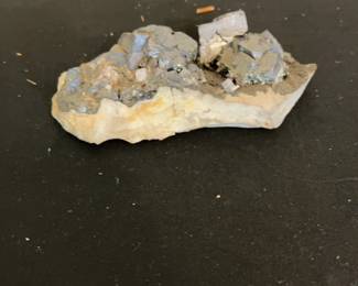 Natural Galena Crystal Cluster on Host Rock