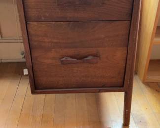 Mid-Century Modern Merton Gershun for American of Martinsville Walnut Desk 54 x 27 x 31