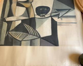 Vintage Lithograph of Pablo Picasso's 1946 "Chouette dans un intérieur" 