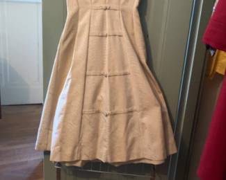 Vintage A-Line Short Sleeve Dress with Frog Closures