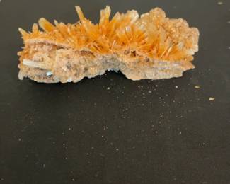 Natural Orange Creedite Crystal Cluster Specimen