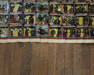 Traditional Ethiopian Coptic Religious Art Story Scroll