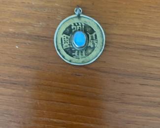 Antique Pendant Featuring a Qing Dynasty "Jia Qing" Reign Coin