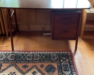 Mid-Century Modern Merton Gershun for American of Martinsville Walnut Desk 54 x 27 x 31
