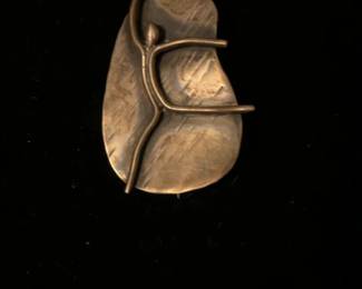 Modernist Sterling Silver Brooch