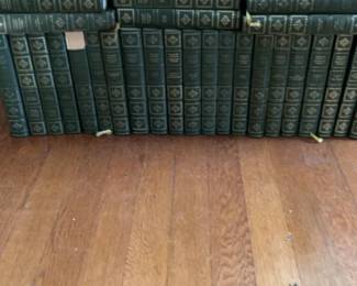 Complete Works of Charles Dickens Green Leatherette Hardcover Book Set