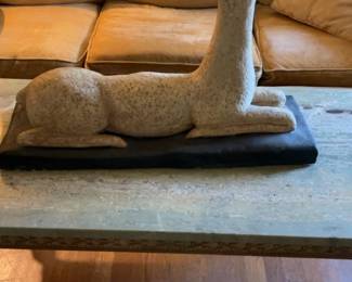  Charlotte Sorkine Noshpitz Reclining Deer Sculpture 