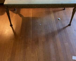 Vintage Marble Top Coffee Table