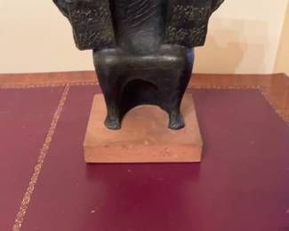 Vintage Modernist Guiseppe Macri Sculpture 1969 Moses Ten Commandments