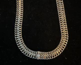 Vintage  Taxco Mexican Sterling Silver Necklace