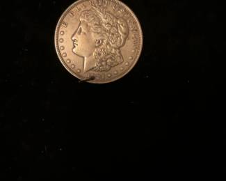 1921 Morgan Silver Dollar Pendant 
