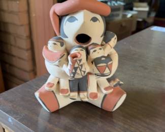 Handmade Jemez Pueblo Pueblo Storyteller Pottery Figurine