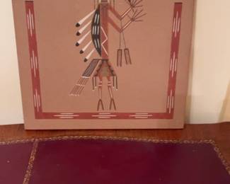 Navajo Sand Painting of a Yeibichai Spirit