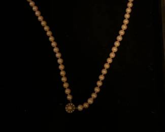 Faux Pearls with Sterling Silver Clasp