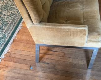 Vintage Tufted Corduroy Armchair
