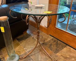 Copper/glass endtable