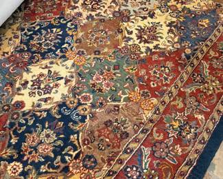 Wood area rug